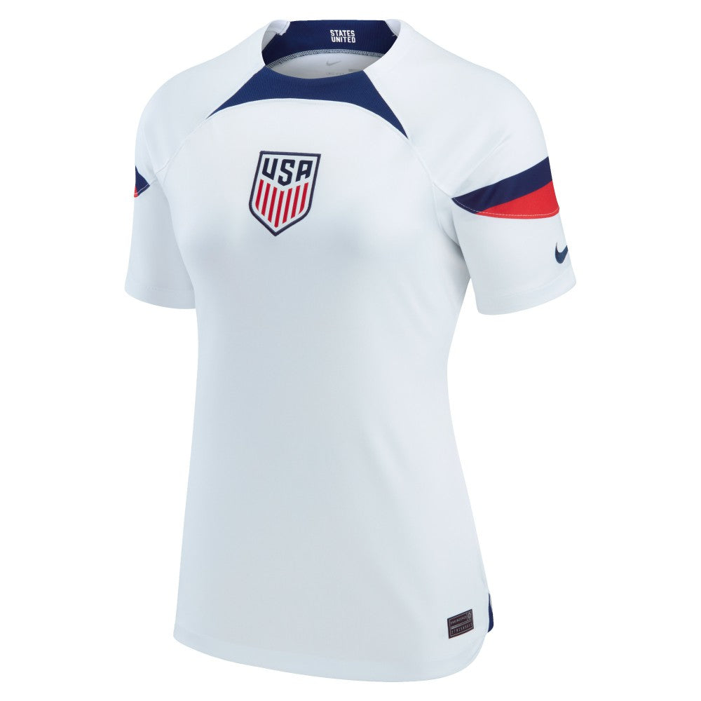 USMNT Women's 2022/23 Home Breathe Stadium Replica Blank Jersey - Nike White