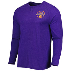 NBA Phoenix Suns Concepts Sport Left Chest Henley Raglan Long Sleeve Top