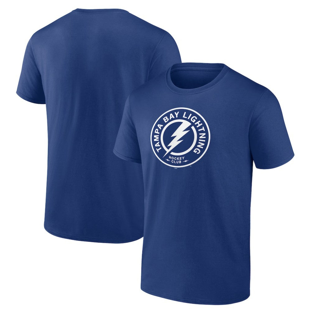 NHL Blue Tampa Bay Lightning Shoulder Patch Logo T-Shirt