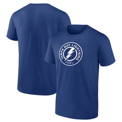 NHL Blue Tampa Bay Lightning Shoulder Patch Logo T-Shirt