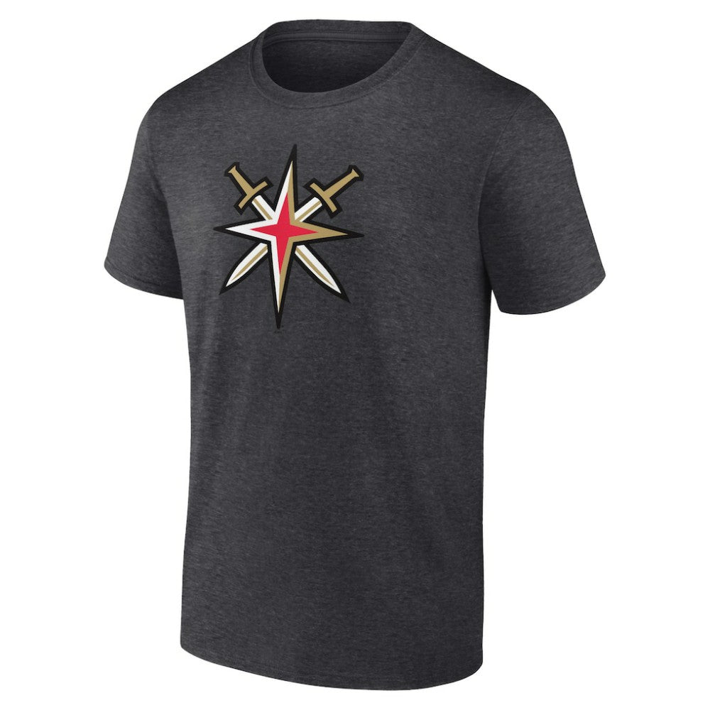 NHL Charcoal Vegas Golden Knights Shoulder Patch Logo T-Shirt
