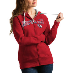 MLB Cleveland Guardians Antigua Women's Team Logo Victory Full-Zip Hoodie