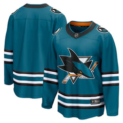 NHL Teal San Jose Sharks Fanatics Home Breakaway Jersey