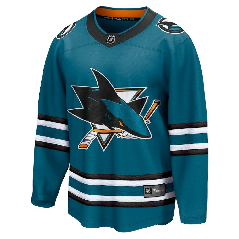 NHL Teal San Jose Sharks Fanatics Home Breakaway Jersey