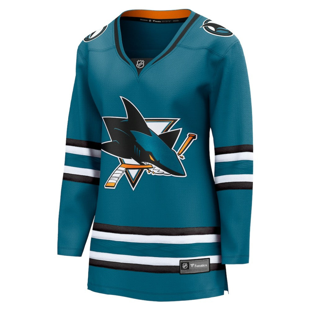 NHL Teal San Jose Sharks Fanatics Women's Home Breakaway Jersey