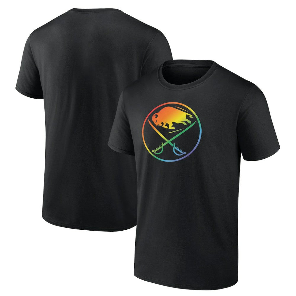 NHL Black Buffalo Sabres Pride T-Shirt