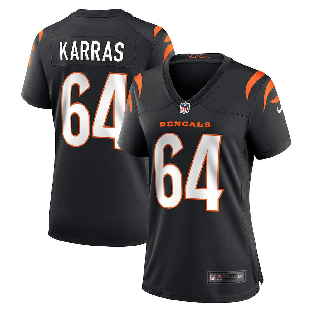 Ted Karras  Women's Game Player Jersey - Cincinnati Bengals