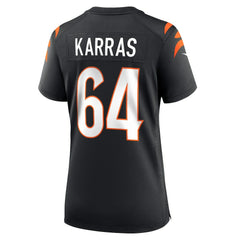 Ted Karras  Women's Game Player Jersey - Cincinnati Bengals