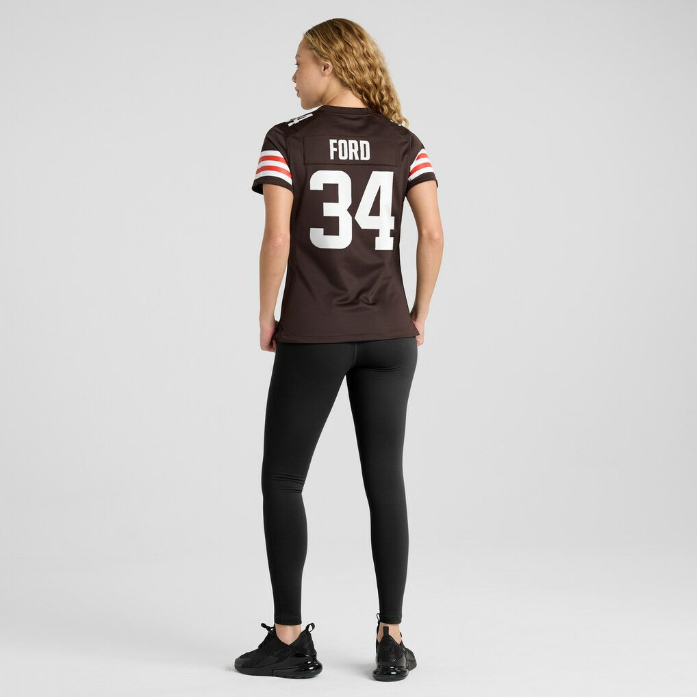 Jerome Ford  Women's Game Player Jersey - Cleveland Browns