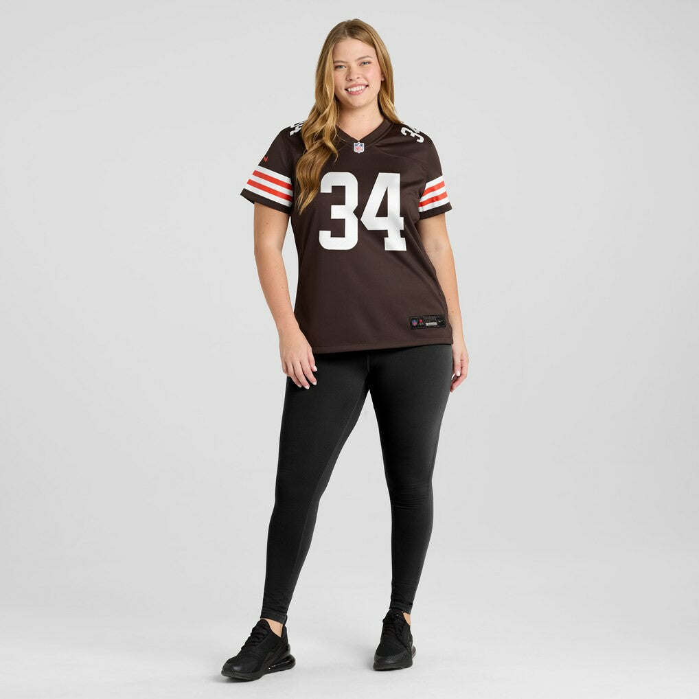 Jerome Ford  Women's Game Player Jersey - Cleveland Browns