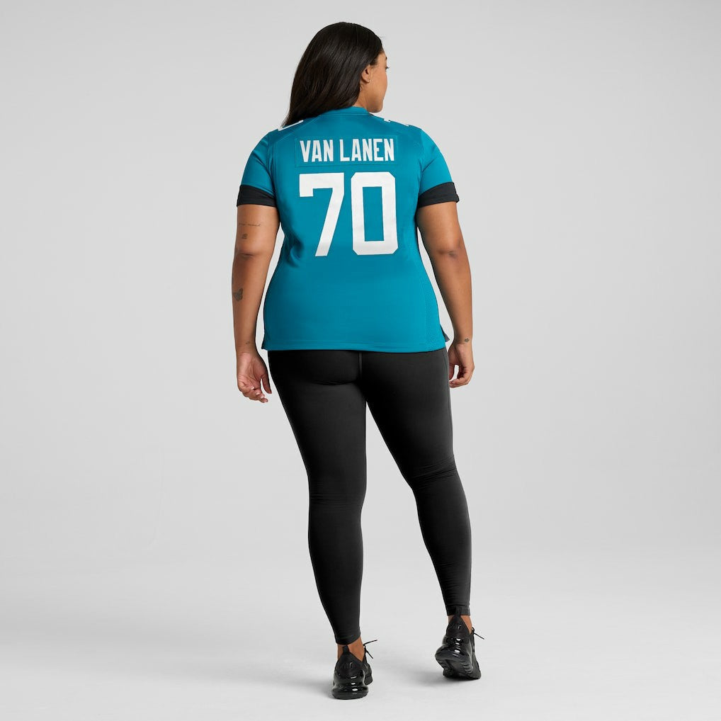 Cole Van Lanen  Women's Game Player Jersey - Jacksonville Jaguars