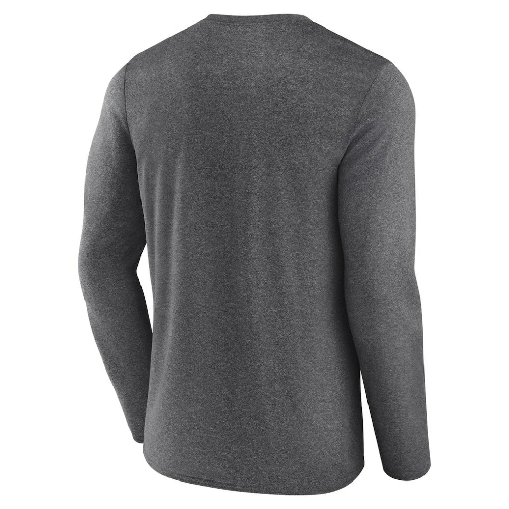 NHL Heather Charcoal San Jose Sharks Fanatics Special Edition 2.0 Scoring Chance Long Sleeve T-Shirt