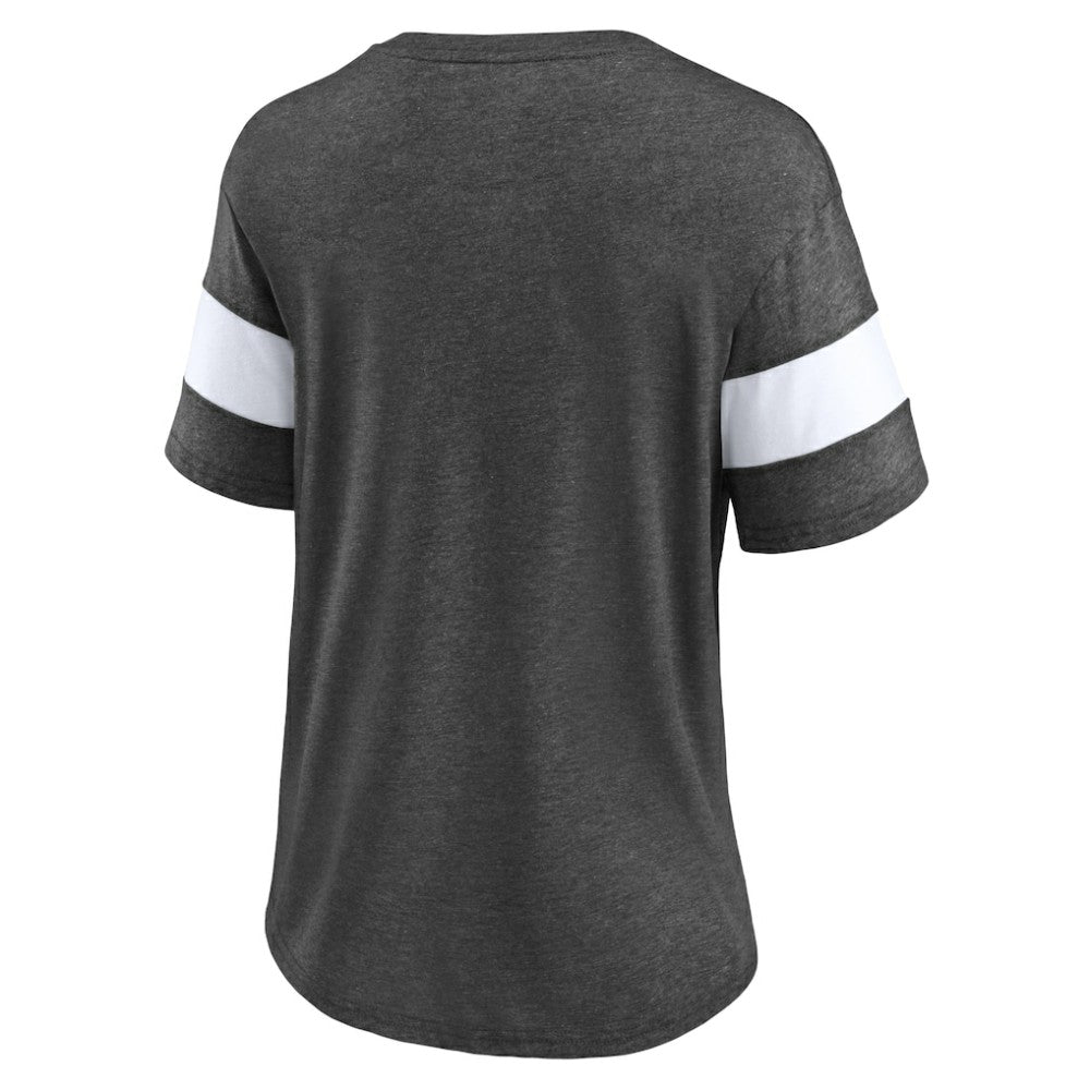 NHL Heather Charcoal Washington Capitals Fanatics Women's Special Edition 2.0 Ring The Alarm V-Neck T-Shirt