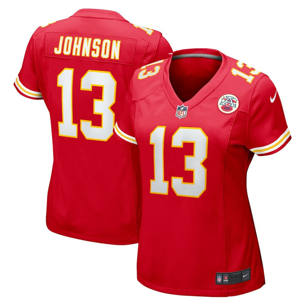 Nazeeh Johnson  Women's Game Player Jersey - Kansas City Chiefs