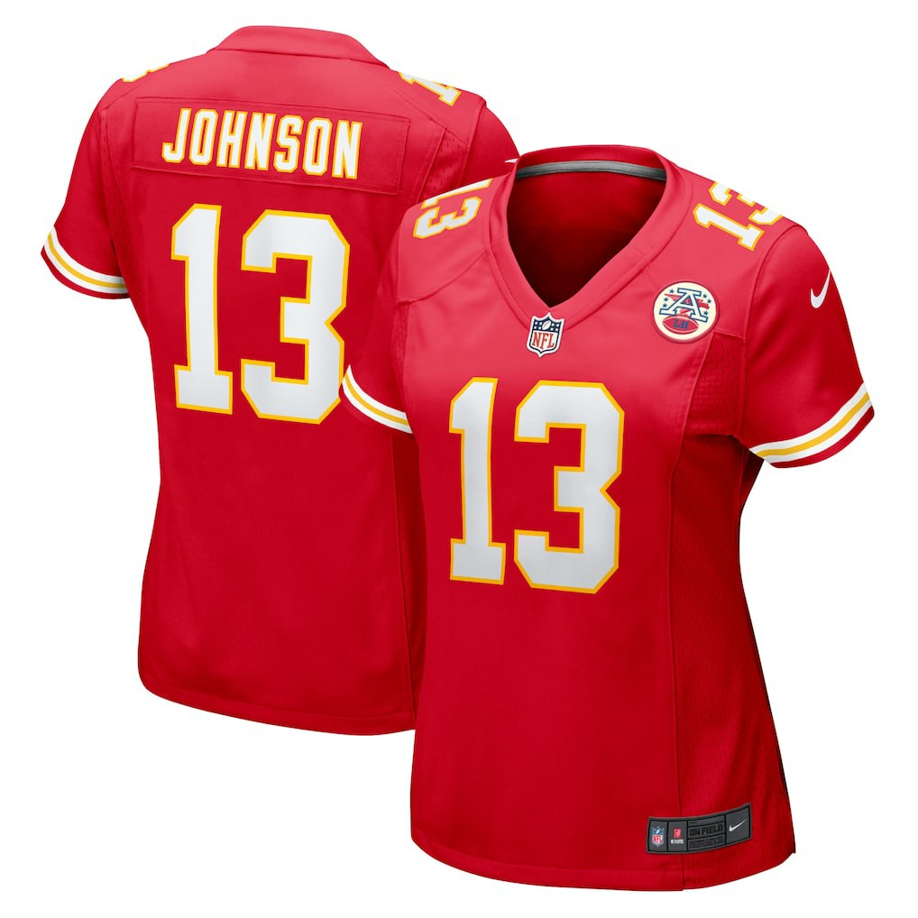 Nazeeh Johnson  Women's Game Player Jersey - Kansas City Chiefs