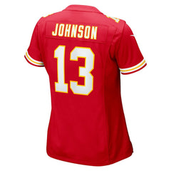 Nazeeh Johnson  Women's Game Player Jersey - Kansas City Chiefs