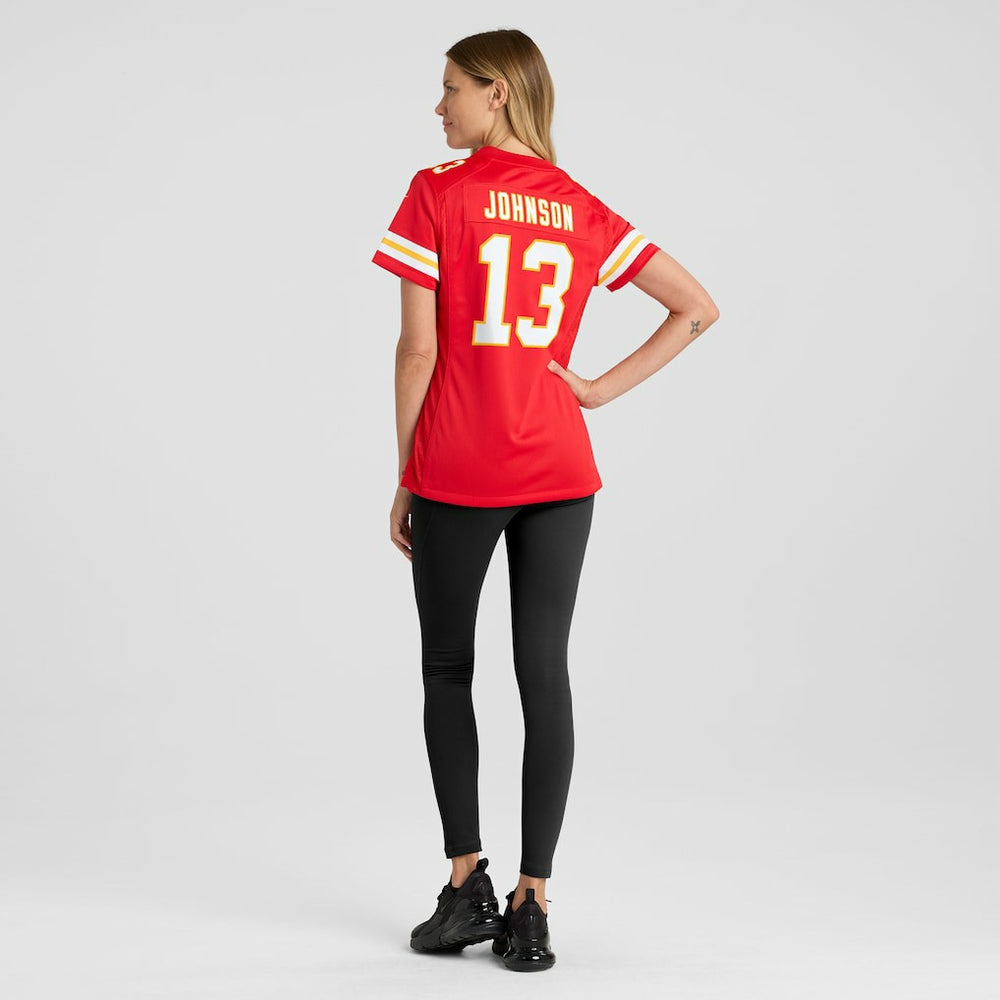 Nazeeh Johnson  Women's Game Player Jersey - Kansas City Chiefs