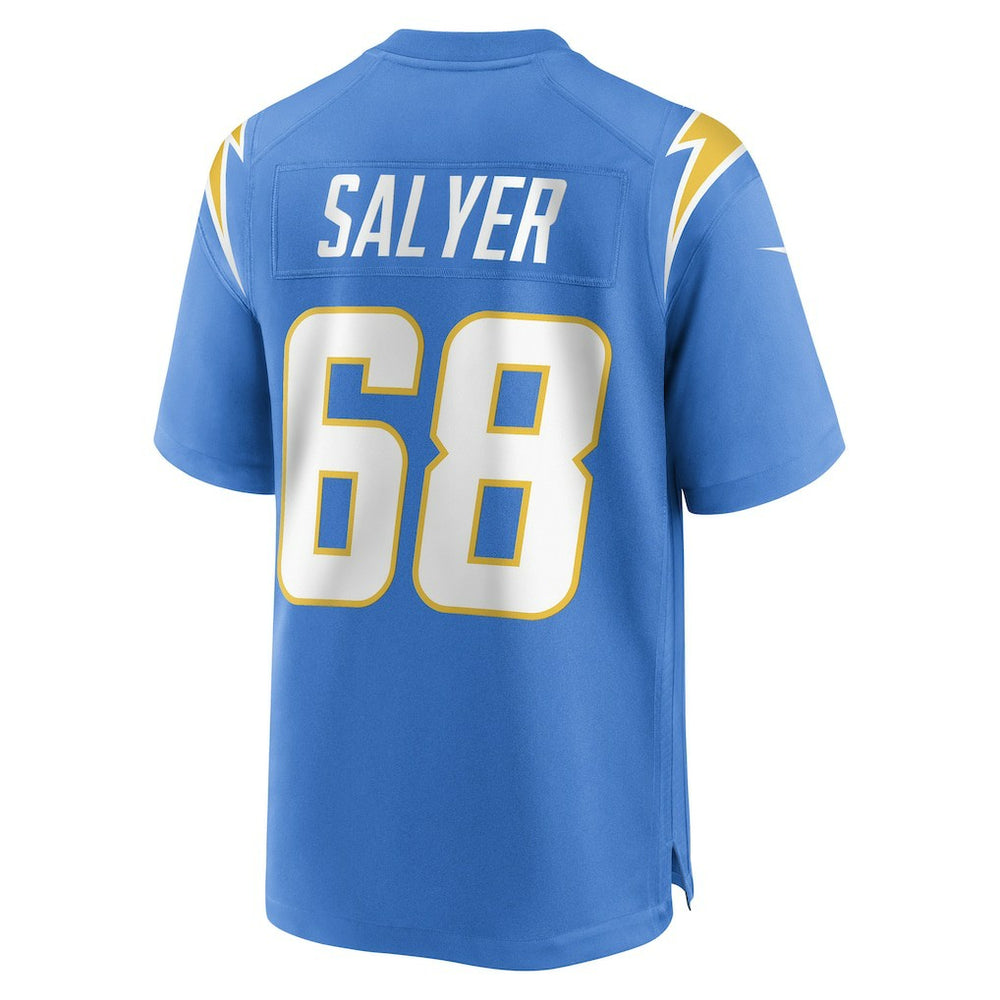 Jamaree Salyer  Game Player Jersey - Los Angeles Chargers
