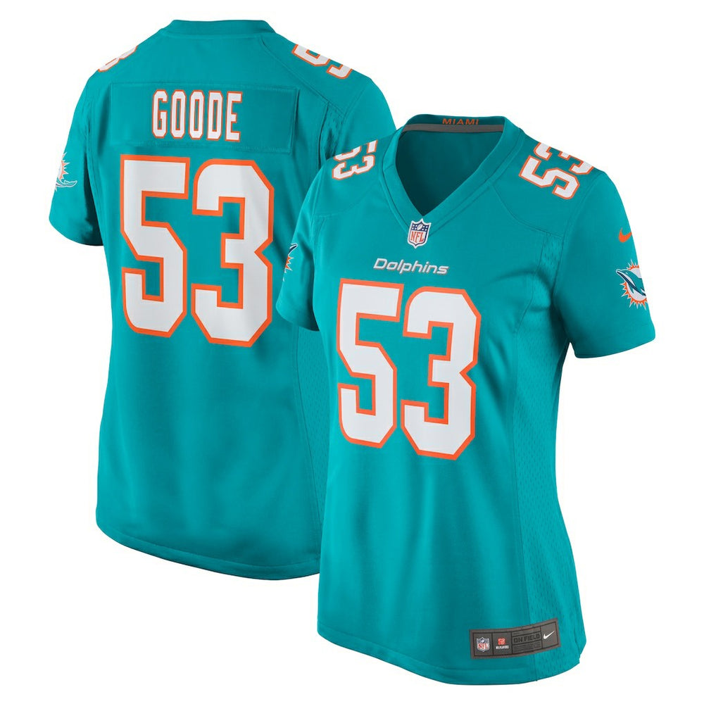 Cameron Goode  Women's Game Player Jersey - Miami Dolphins