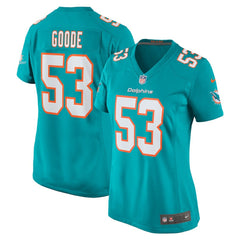 Cameron Goode  Women's Game Player Jersey - Miami Dolphins