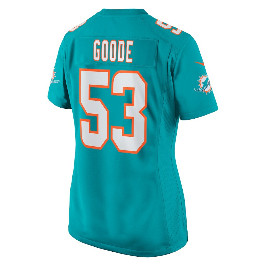 Cameron Goode  Women's Game Player Jersey - Miami Dolphins