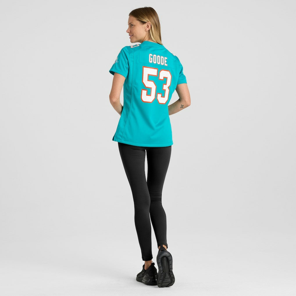 Cameron Goode  Women's Game Player Jersey - Miami Dolphins