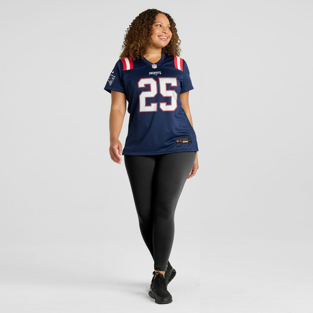 Marcus Jones  Women's Game Jersey - New England Patriots