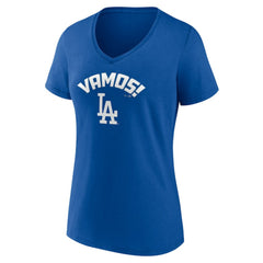 MLB Los Angeles Dodgers Women's Vamos V-Neck T-Shirt