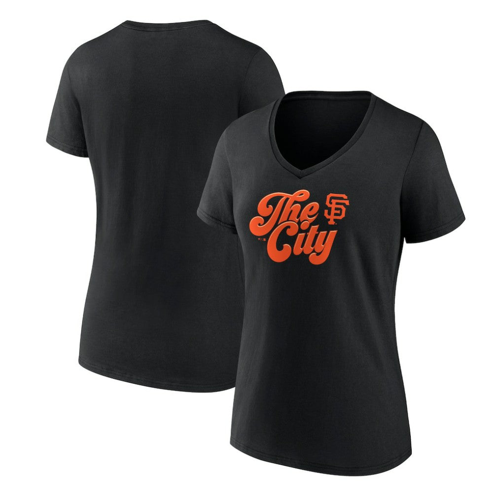 MLB San Francisco Giants Women's Scripty City V-Neck T-Shirt