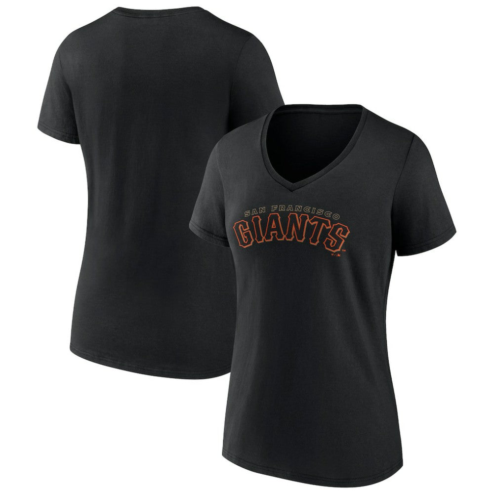 MLB San Francisco Giants Women's Giants Alternate Club Lettering V-Neck T-Shirt