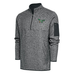 Antigua Throwback Fortune Quarter-Zip Pullover Jacket - Philadelphia Eagles
