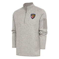 Antigua Throwback Fortune Quarter-Zip Pullover Jacket - Baltimore Ravens