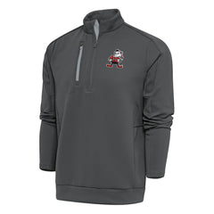 Antigua Team Logo Throwback Generation Quarter-Zip Pullover Top - Cleveland Browns