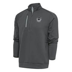 Antigua Team Logo Throwback Generation Quarter-Zip Pullover Top - Las Vegas Raiders