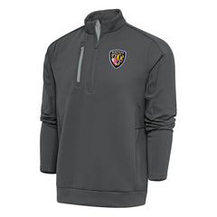 Antigua Team Logo Throwback Generation Quarter-Zip Pullover Top - Baltimore Ravens