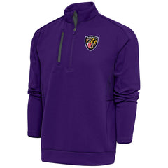 Antigua Team Logo Throwback Generation Quarter-Zip Pullover Top - Baltimore Ravens