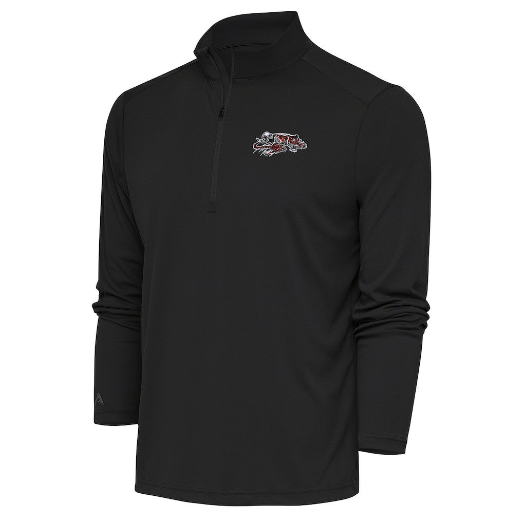 Antigua Team Logo Throwback Tribute Quarter-Zip Pullover Top - Cincinnati Bengals