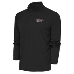 Antigua Team Logo Throwback Tribute Quarter-Zip Pullover Top - Cincinnati Bengals
