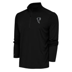 Antigua Team Logo Throwback Tribute Quarter-Zip Pullover Top - Atlanta Falcons