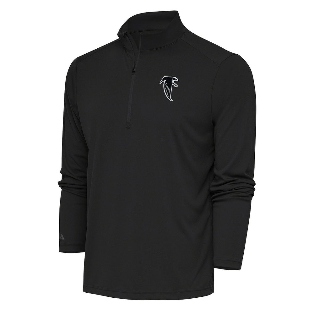 Antigua Team Logo Throwback Tribute Quarter-Zip Pullover Top - Atlanta Falcons