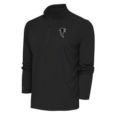 Antigua Team Logo Throwback Tribute Quarter-Zip Pullover Top - Atlanta Falcons