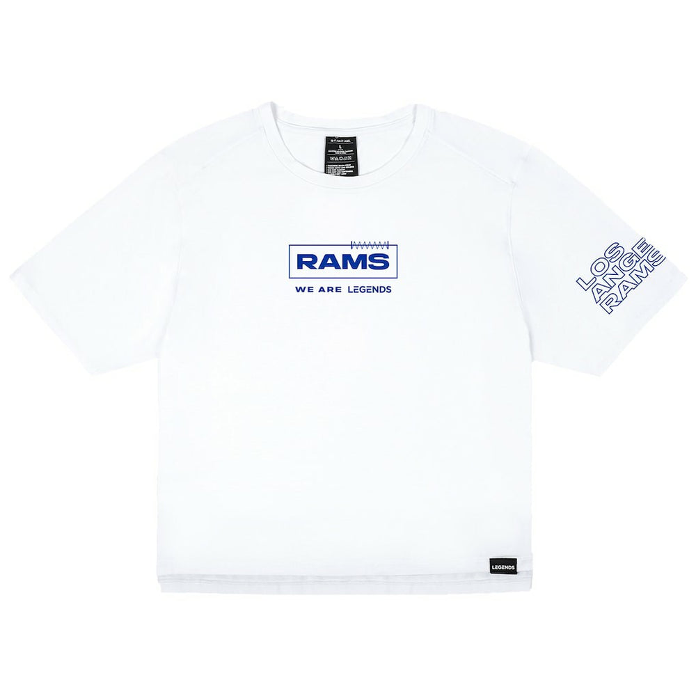 LEGENDS Women's Aviation Crop T-Shirt - Los Angeles Rams