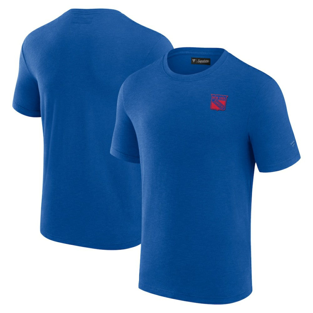 NHL Royal New York Rangers Fanatics Signature Front Office Modal T-Shirt