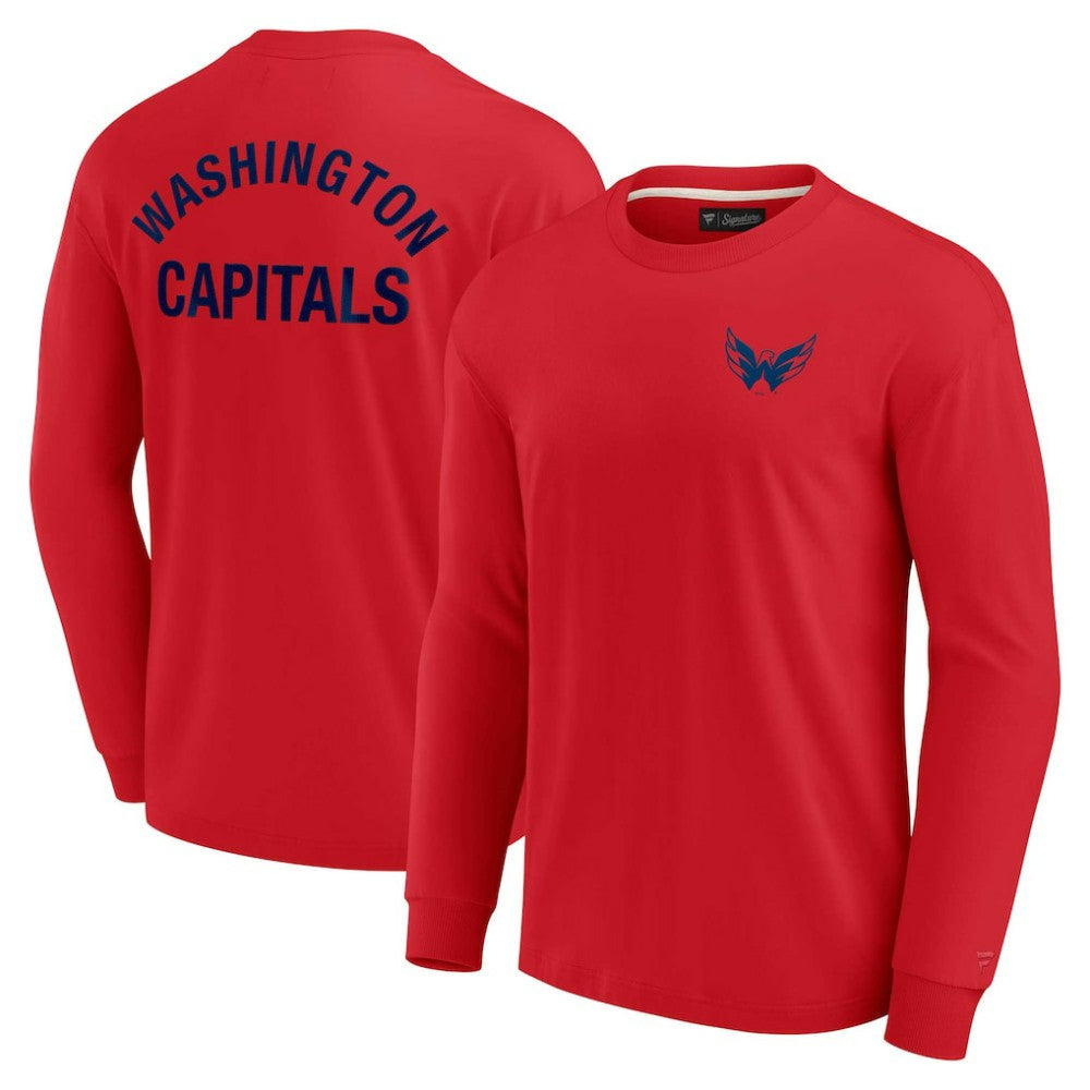 NHL Red Washington Capitals Fanatics Unisex Elements Super Soft Long Sleeve T-Shirt