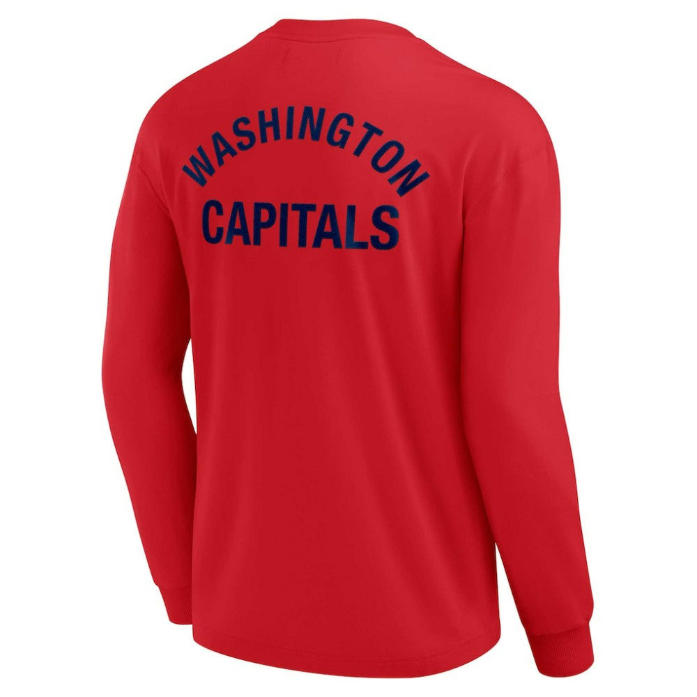 NHL Red Washington Capitals Fanatics Unisex Elements Super Soft Long Sleeve T-Shirt