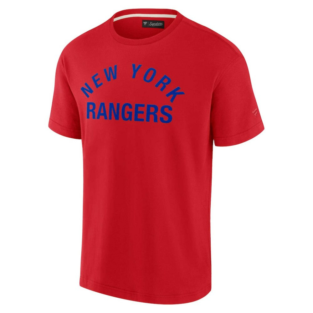NHL Red New York Rangers Fanatics Unisex Elements Super Soft Short Sleeve T-Shirt