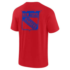 NHL Red New York Rangers Fanatics Unisex Elements Super Soft Short Sleeve T-Shirt