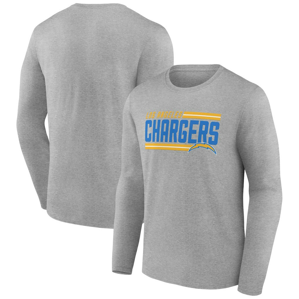 On Side Stripe Team Long Sleeve T-Shirt - Los Angeles Chargers