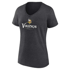 Women's Logo Team Lockup V-Neck T-Shirt - Minnesota Vikings