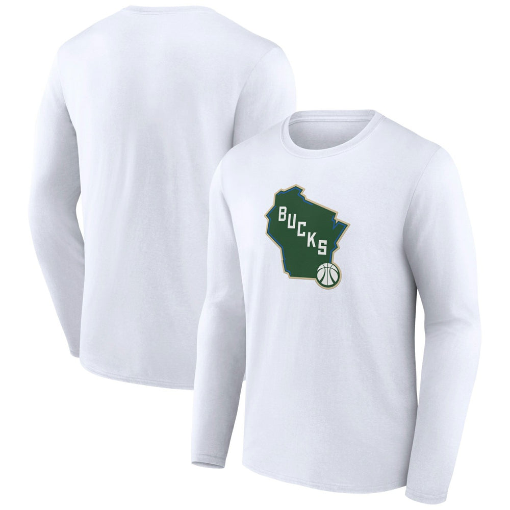 NBA Milwaukee Bucks Alternate Logo Long Sleeve T-Shirt